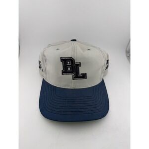 Bud Light Embroidered BL Logo Baseball Cap Snapback Gray Navy Made in USA